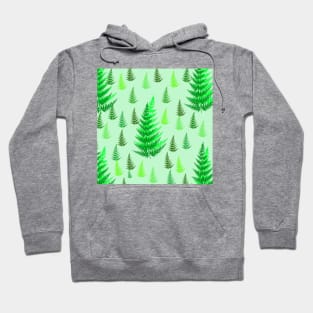 green leaf tree pattern background design Hoodie